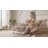 40.15" Wide Chenille Cloud Accent Chair with Ottoman, Oversized Deep Seat Lounge Chair with Pillow-37788303