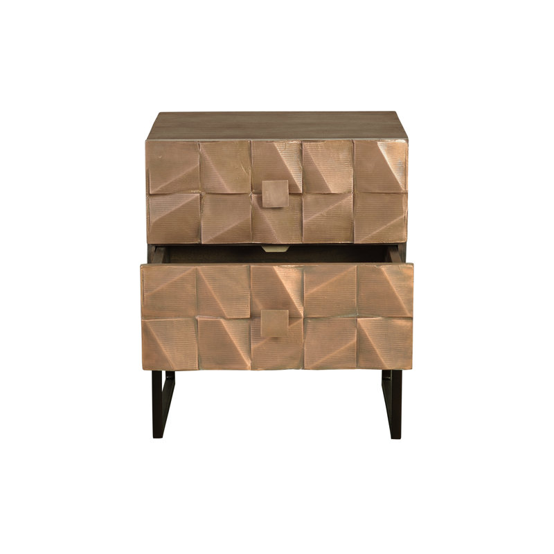 Cotati 50cm W Manufactured Wood Bedside Table