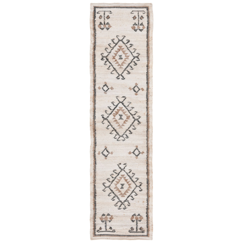 Kalinka Flat Weave Jute Southwestern Rug, Rectangle 2'3" x 5'