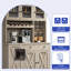 Armoire de rangement avec garde-manger Gracie Oaks-276672469