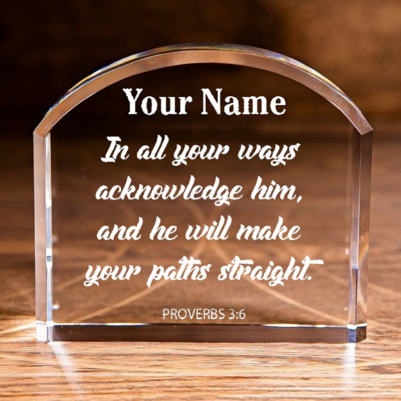 «Jimyah Personalized Christian: Proverbs 3: 6 Ac l'accusé de recevoir» - Élégance et inspiration, Oui