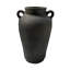 Vase en terre cuite Patrie noir naturel H 16,3 po et diamètre 8,5 po-1376155073