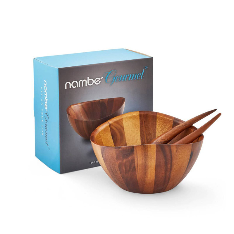 Nambe Harmony 3-Piece Salad Set