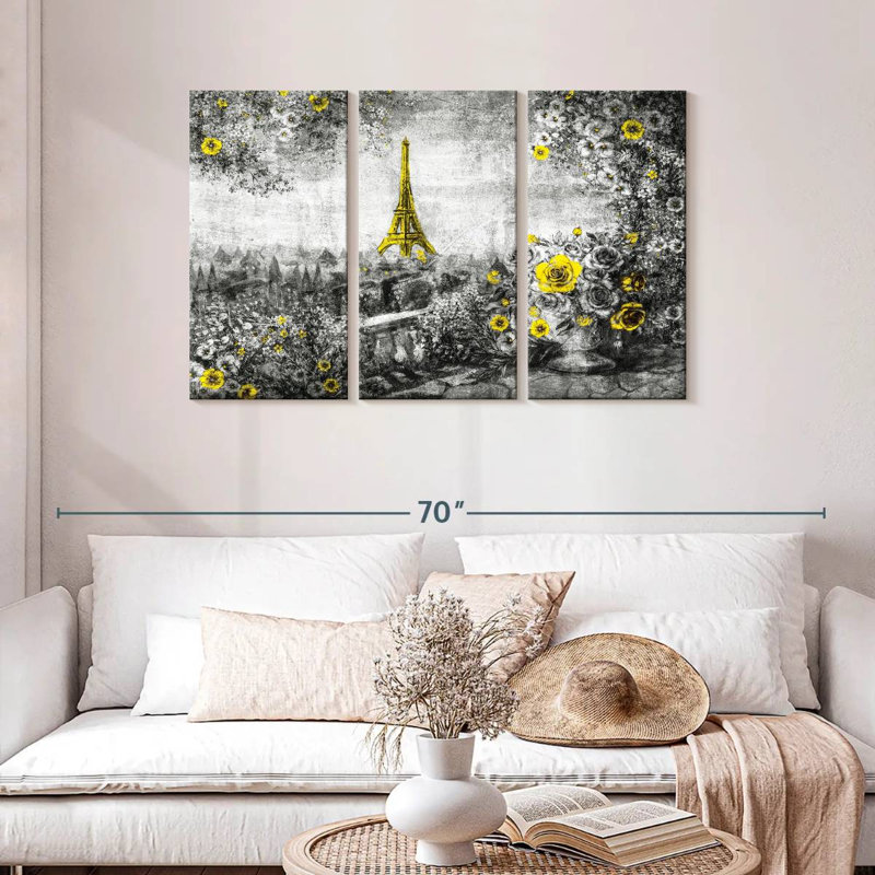 Aime Eiffel Tower Summertime Pop, 28" H x 45" W