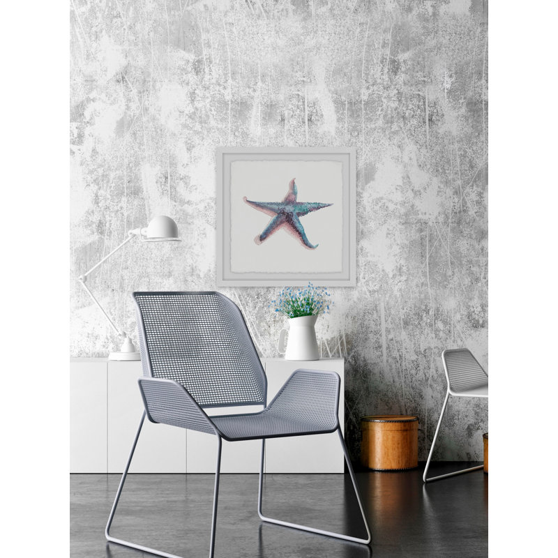 Althea Blue Starfish, reproduction encadrée, H 18 po x l 18 po x P 1,5 po