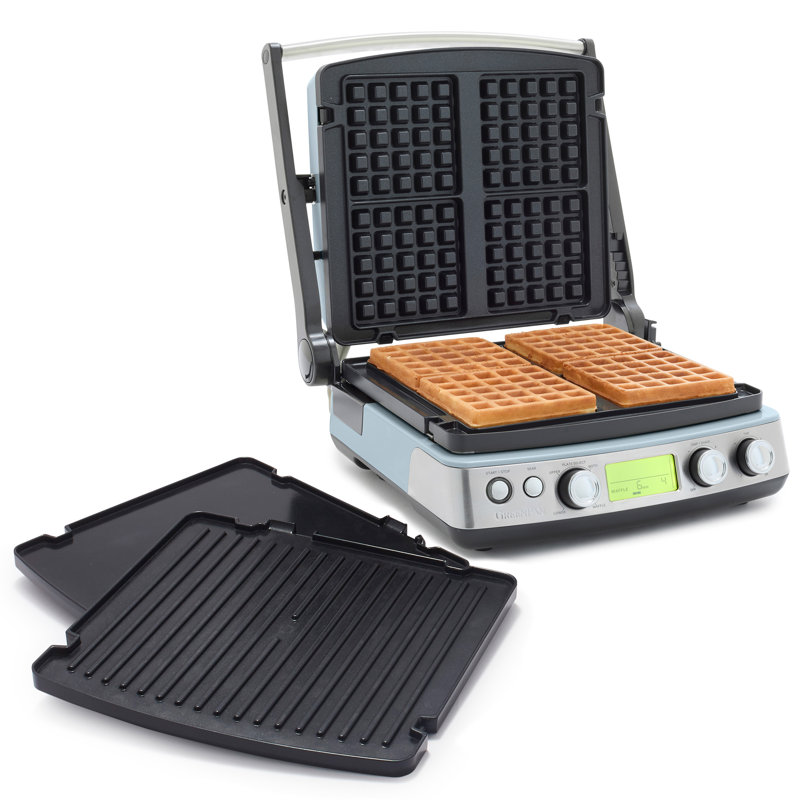 Gril, plaque chauffante et gaufrier GreenPan Elite, Brume bleue
