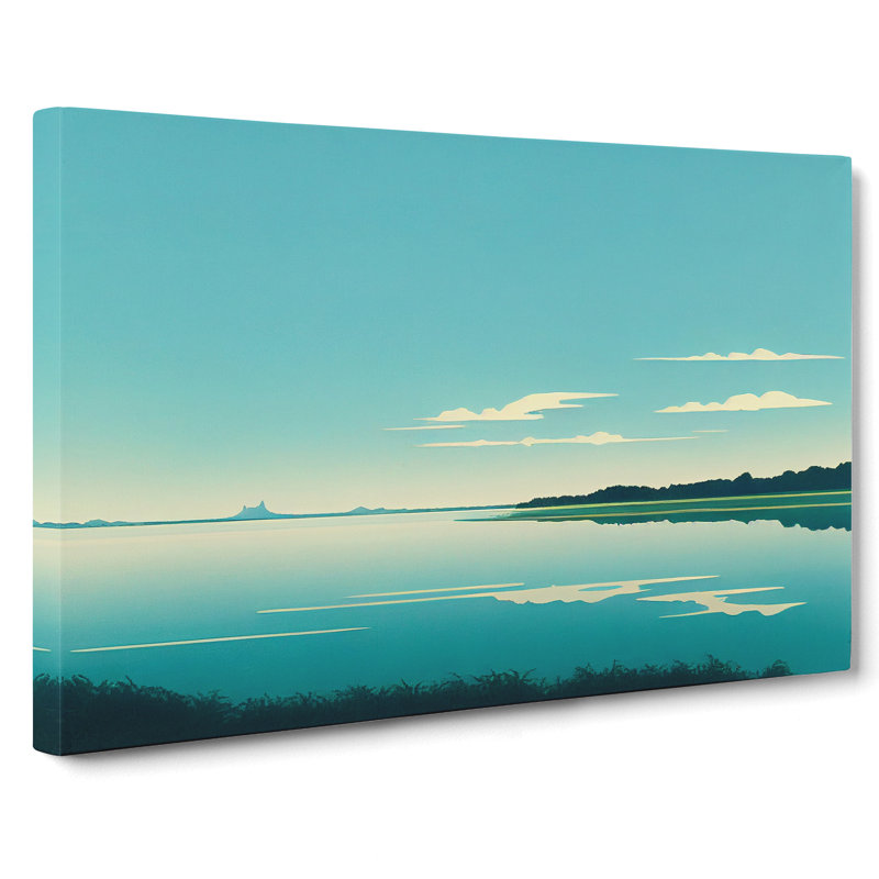 View Of The Lake - Wrapped Canvas, 50cm H x 76cm W x 3cm D