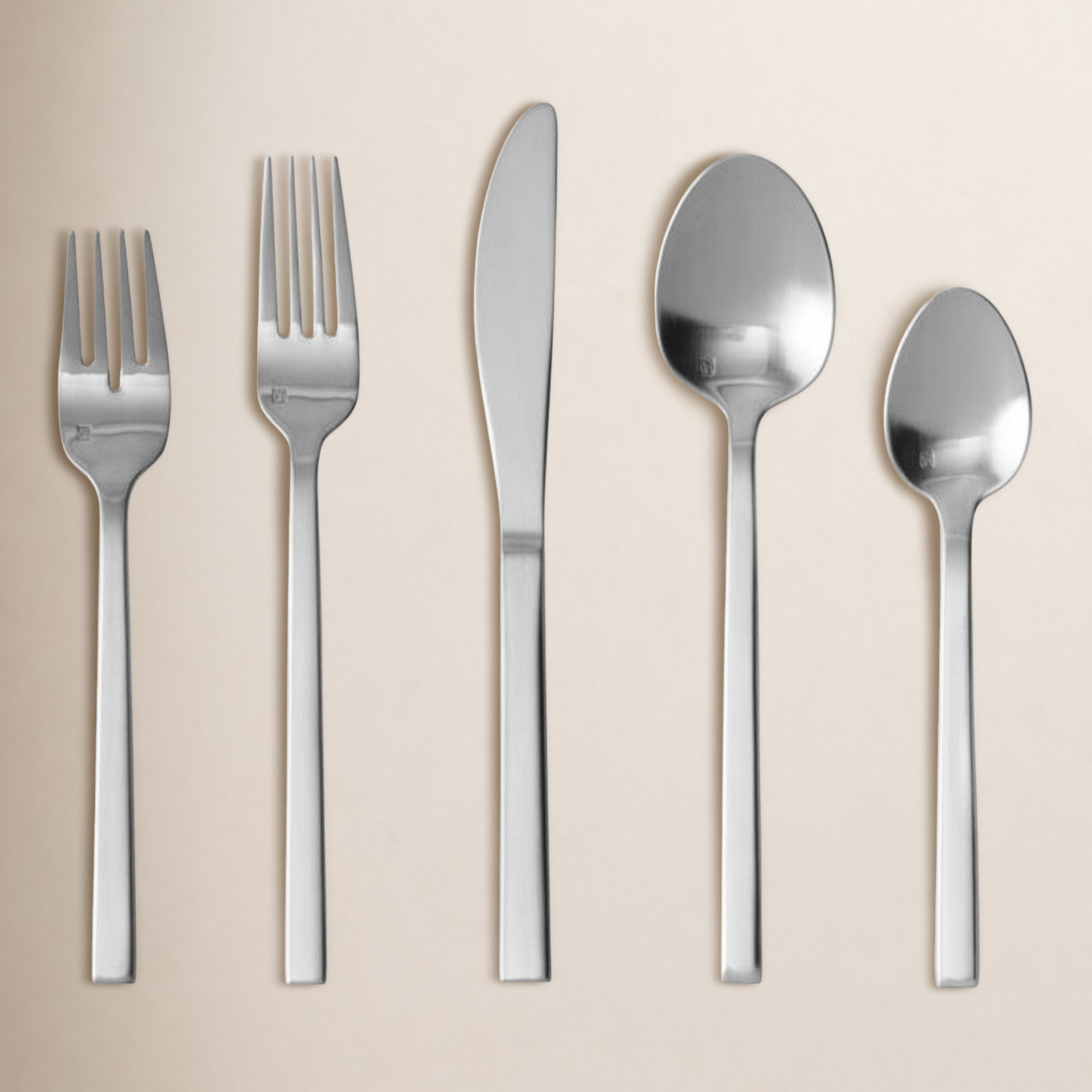 Arezzo Brushed Flatware Set - Service for 4, Brushed