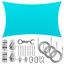 Toile d'ombrage rectangulaire Royal Shade avec treuil d'installation-114890862-114890860