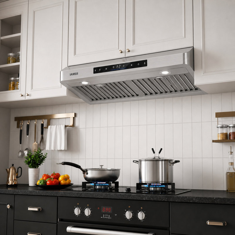 30 po Hotte sous un meuble à conduit 900 watts en acier inoxydable avec télécommande et lumières DEL