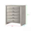 Commode à 5 tiroirs 1Pc