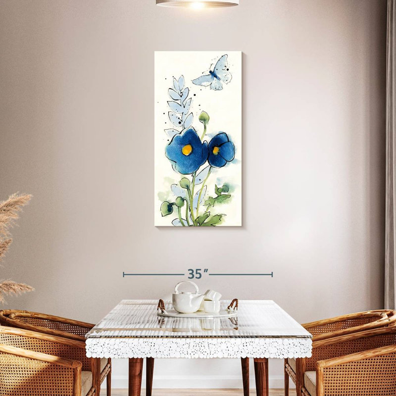 Independent Blooms Blue VI, 42" H x 21" W