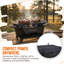 Portable Cast Iron Charcoal Grill With Enamel Coating – Outdoor Tabletop Hibachi BBQ Griddle For Camping, Tailgating & Picnics