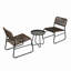 Ensemble 3 pièces de mobilier de patio