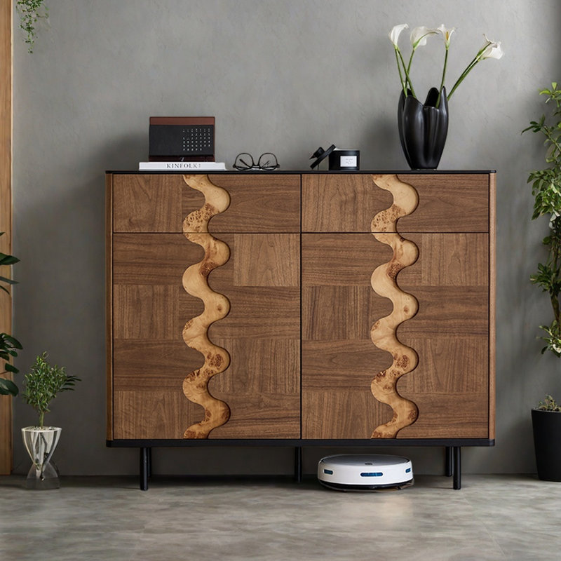 Armoire d'appoint en bois, H 38,98 po x l 47,24 po x P 13,74 po