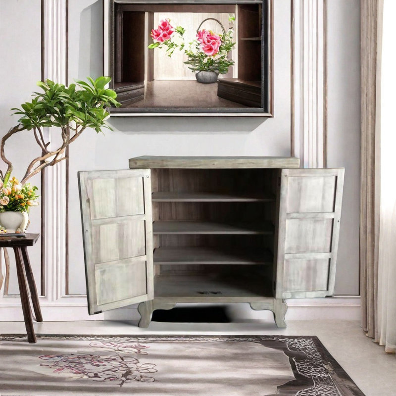 Armoire décorative peinte à la main de style exotique