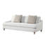 Canapé avec coussin réversible simple et 2 coussins