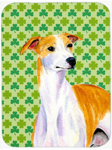Planche à découper en verre à caroline st. patrick whippet st. patrick Shamrock Lucky Irish