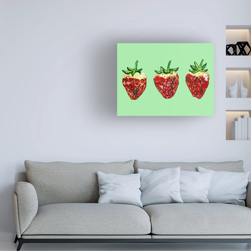 Fraises sur toile