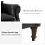 Chaise d'appoint en cuir véritable Wajeeh -1006604890
