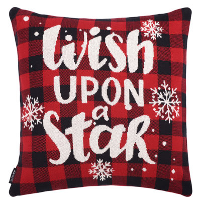 Cotton Checkered Throw Pillow