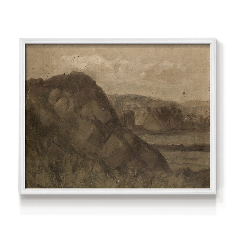 Paysages rétro-DCLxxi-impression encadrée - réversible, H 16 po x l 20 po, Blanc