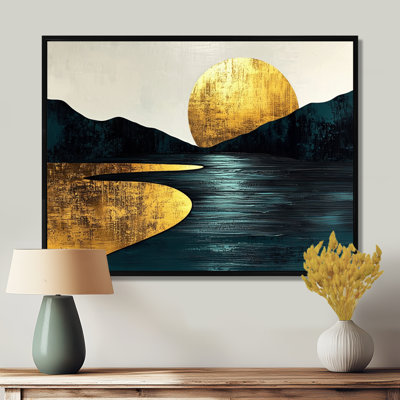 Randles Quiet Bold River dans la collection Emerald Gold Harmony II - Forest River Mountains, fresque murale