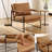 Mirsade 27.09'' W Leather Upholstered Accent Armchair with Removable Backrest-866108819