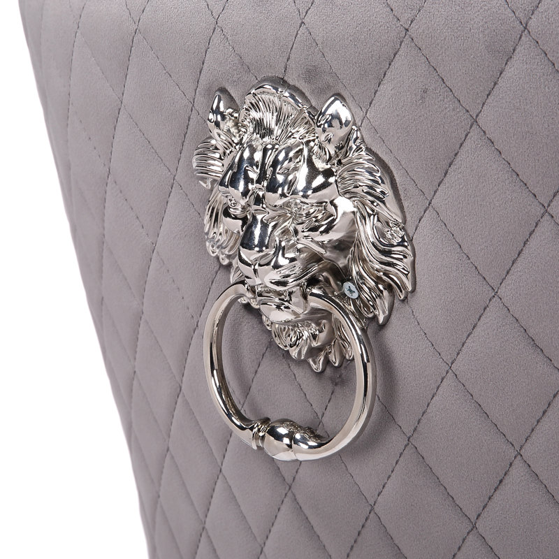 Chaise d'appoint à oreilles Berendt, Gris foncé