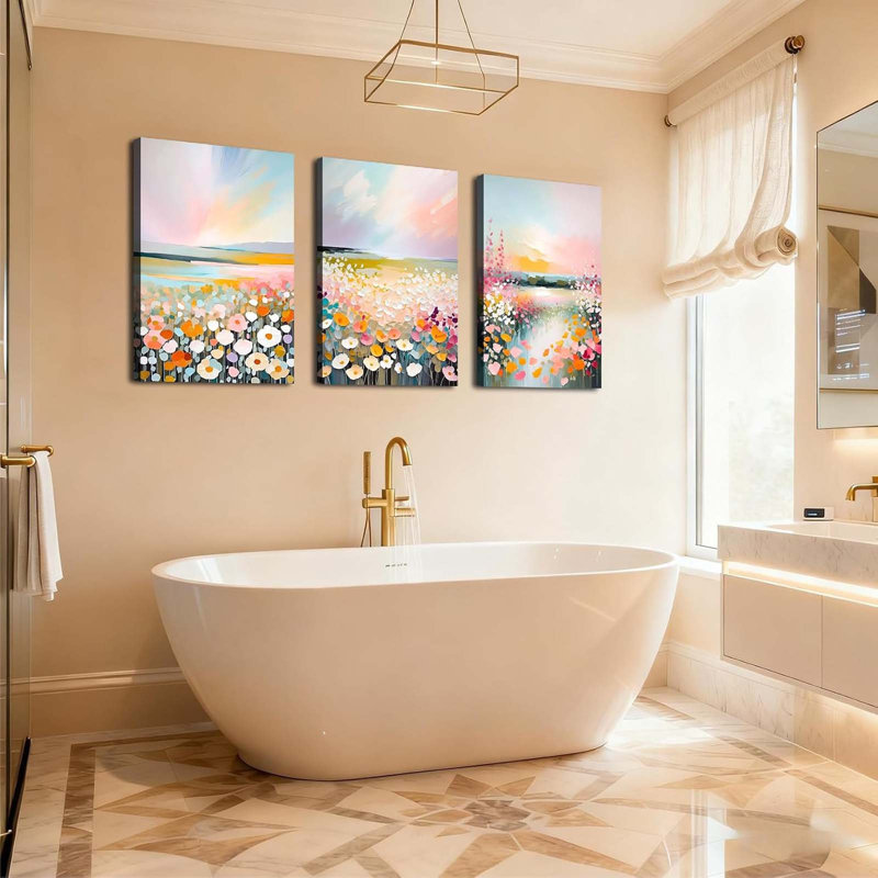 3 Piece Wrapped Canvas Wall Art