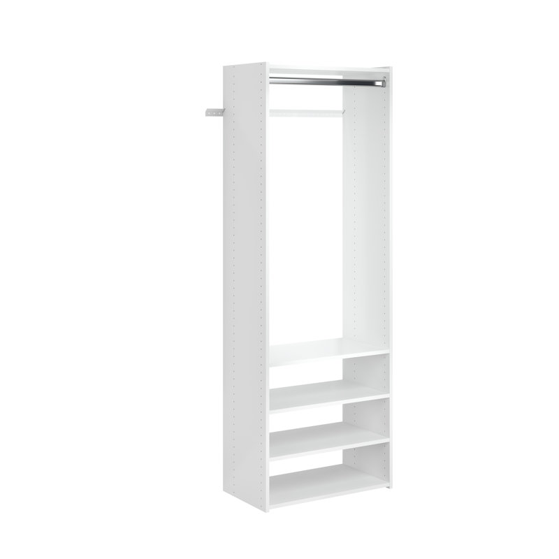 12'' - 25.13'' Closet System (Can Be Cut To Fit), White