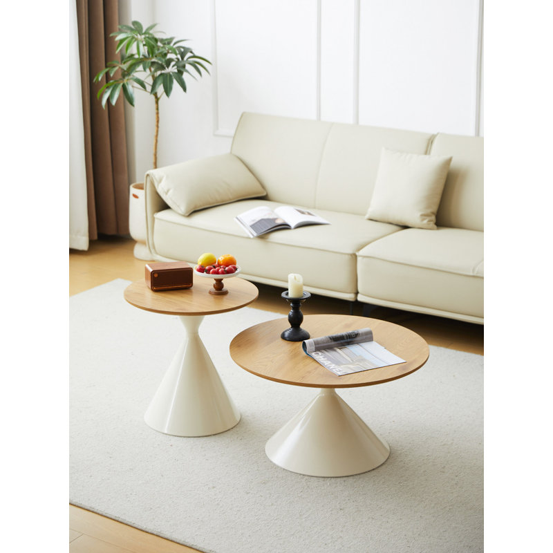 Round Coffee Table+Wood