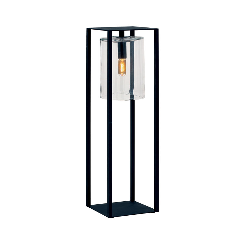 Dome LED Pathway Light, Clear, Black