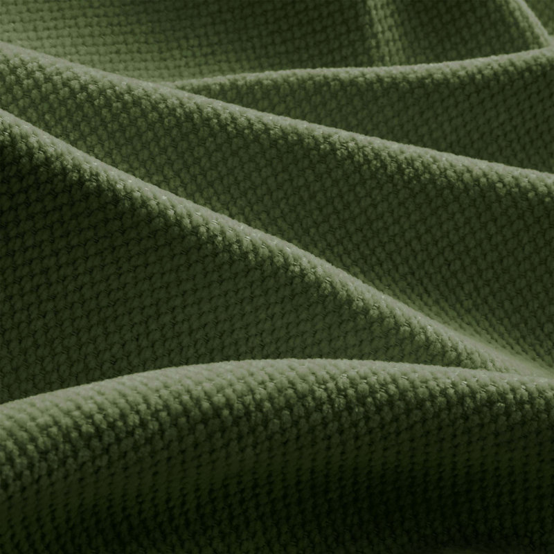 Canapé modulaire plissé en chenille avec mousse ergonomique confortable, Vert