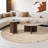 Ancient wind tunnel stone slab coffee table-104314887