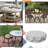 Decorative Indoor Outdoor Waterproof Round Cushion Cover, Patio Bar Stool UV Resistant Seat Cover-1053118837