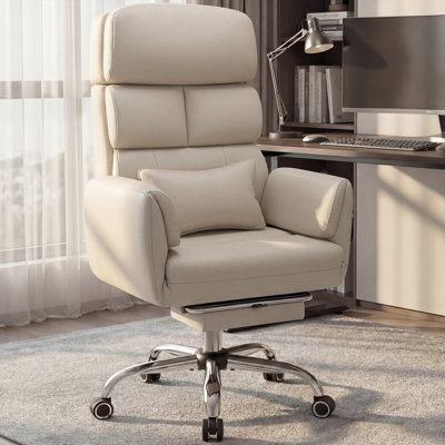 Edinson Executive Office Chair with Swing Out Armrests, Expanded Seating Space