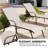 Adjustable Aluminum Outdoor Chaise Lounge Chairs With Removable Cushions (Set Of 2)-1075794370-1079947158
