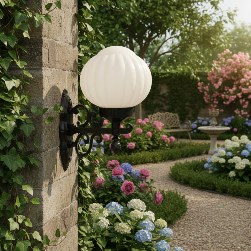 Lycius 1-Light Outdoor Armed Sconce