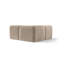 2 Seater Velvet Corner Modular Sectional Lotario For Living Room Apartment