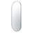 Capsule Wall Mirror - 24"W x 60"H Mirror - Black