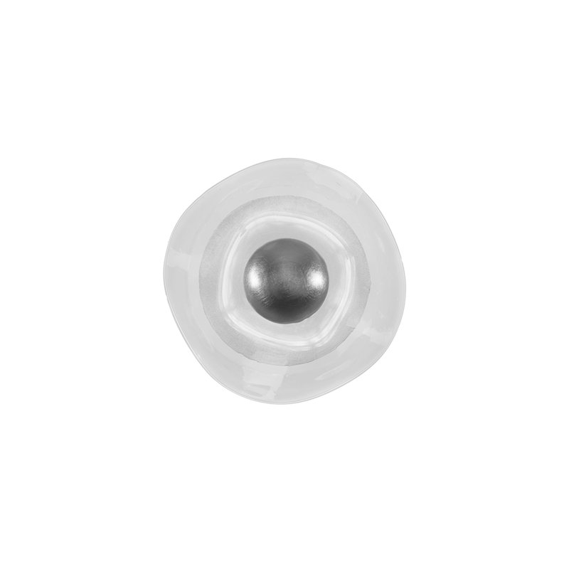 Embark 1 - Light LED Flush Mounted Sconce, Clear, Standard Silver Leaf