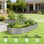 Ensemble de pots à fleurs en acier spacieux avec dispositifs de sécurité pour les jardins de patio
