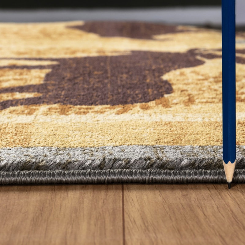 2 Ft. X 3 Area Rug In Blue Polypropylene, Stain For Teen Room Polypropylene Lodge Rug, And Patio