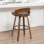 Tabouret de comptoir moderne pivotant rembourré avec pivot à 360 °, siège demi-tonneau et dossier incurvé-120155852-120155854