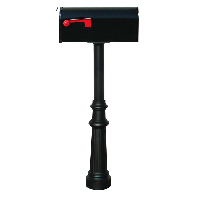 Single Hanford Mailbox with Post Included, Yes