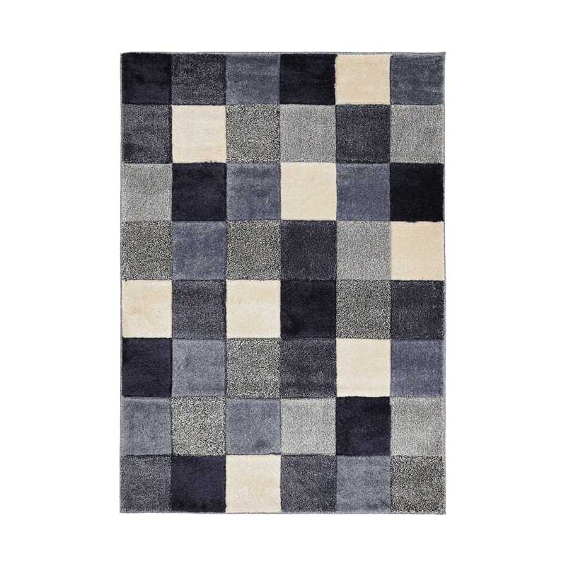 NEWPORT BLOCKS BLUE , Rectangle 200 x 290cm