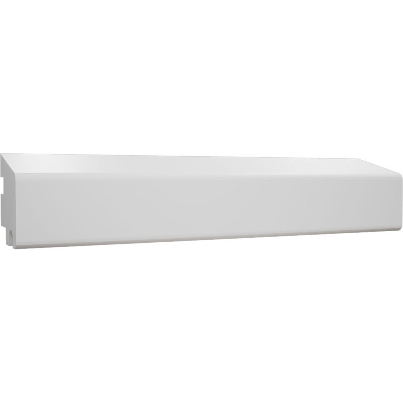 WG3012 - H 1 3/8 po x P 1 5/16 po x L 84 po, moulure de seuil en PVC TrueCraft, blanc