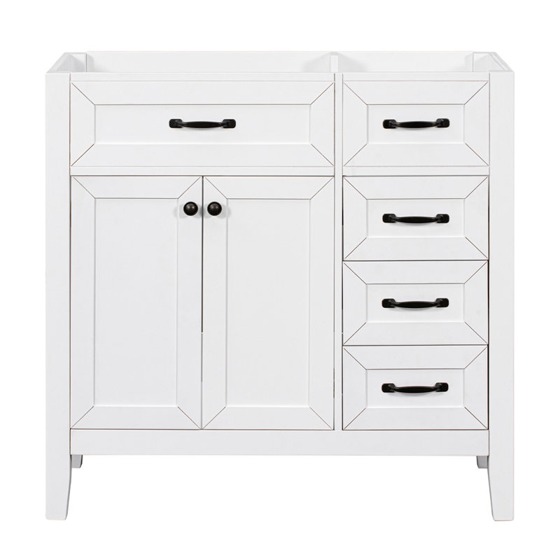 Dolors Freestanding Bathroom Cabinet, White