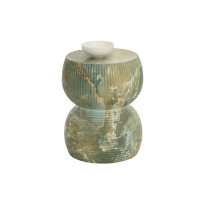 GEMINA END TABLE - MARBLE LOOK - JADE ONYX